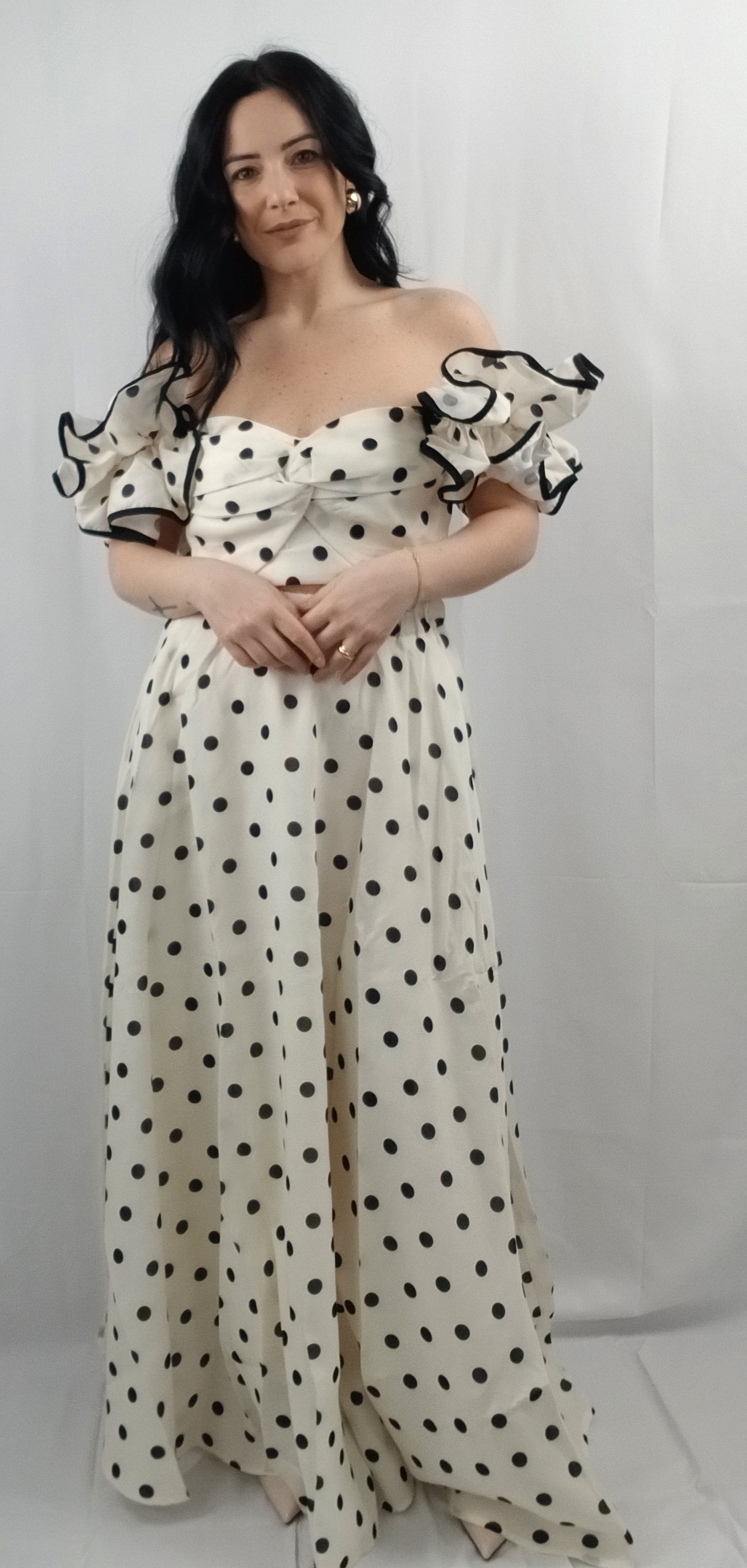 Vestito con Manica a Sbuffo
