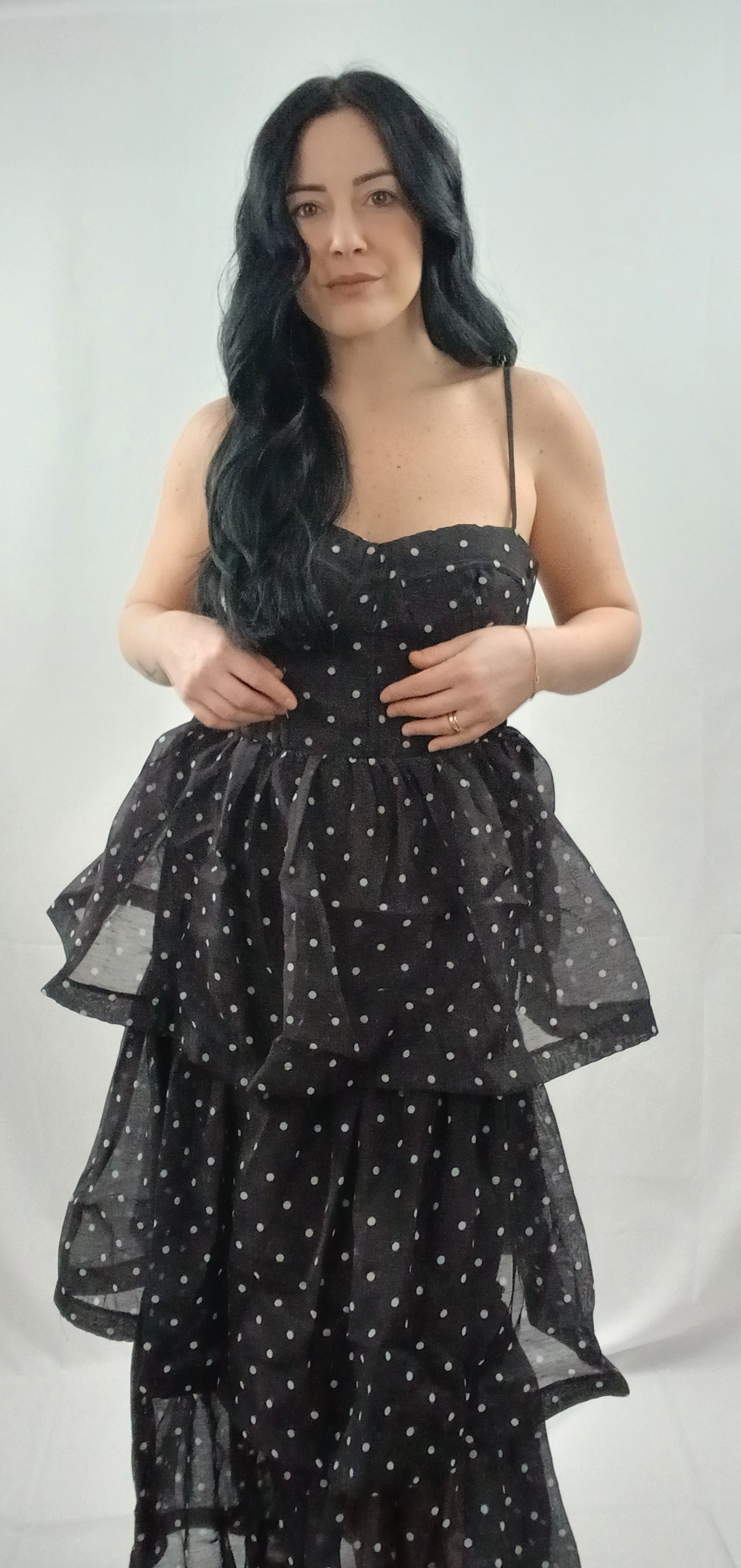 Vestito Elegante a Pois