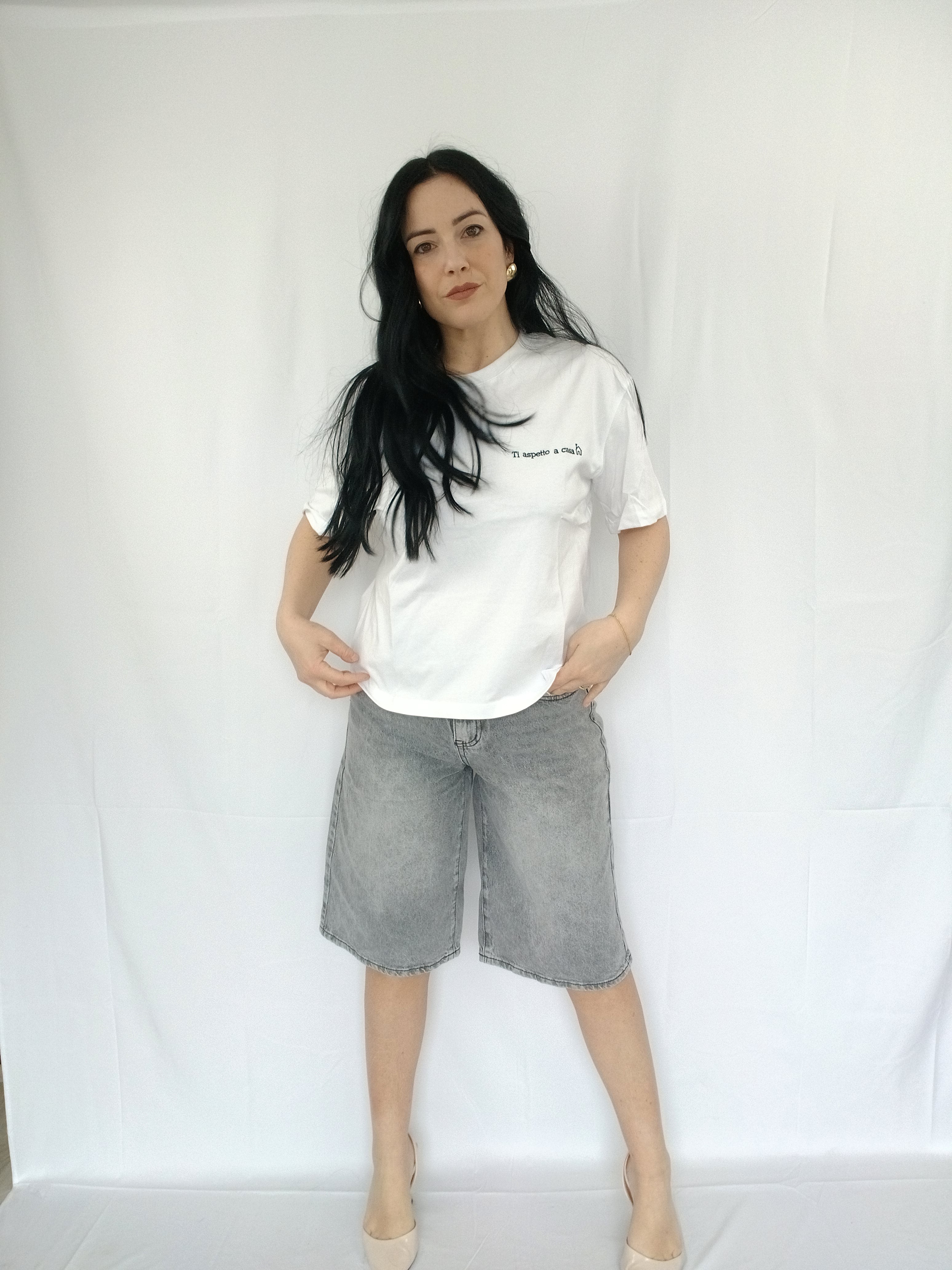 Lumina T-shirt con scritta