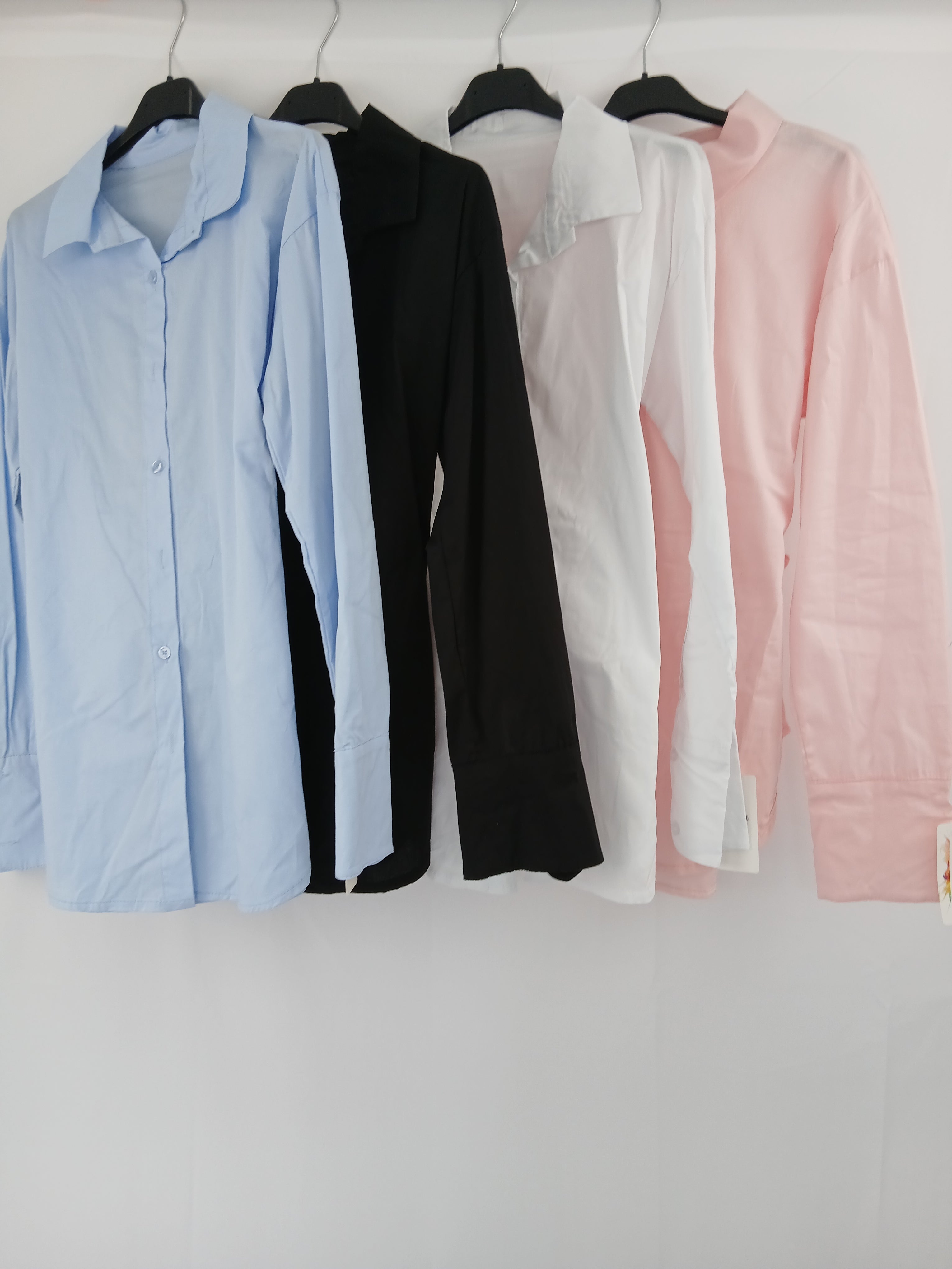 Camicia Casual con Elastici Slim Schiena