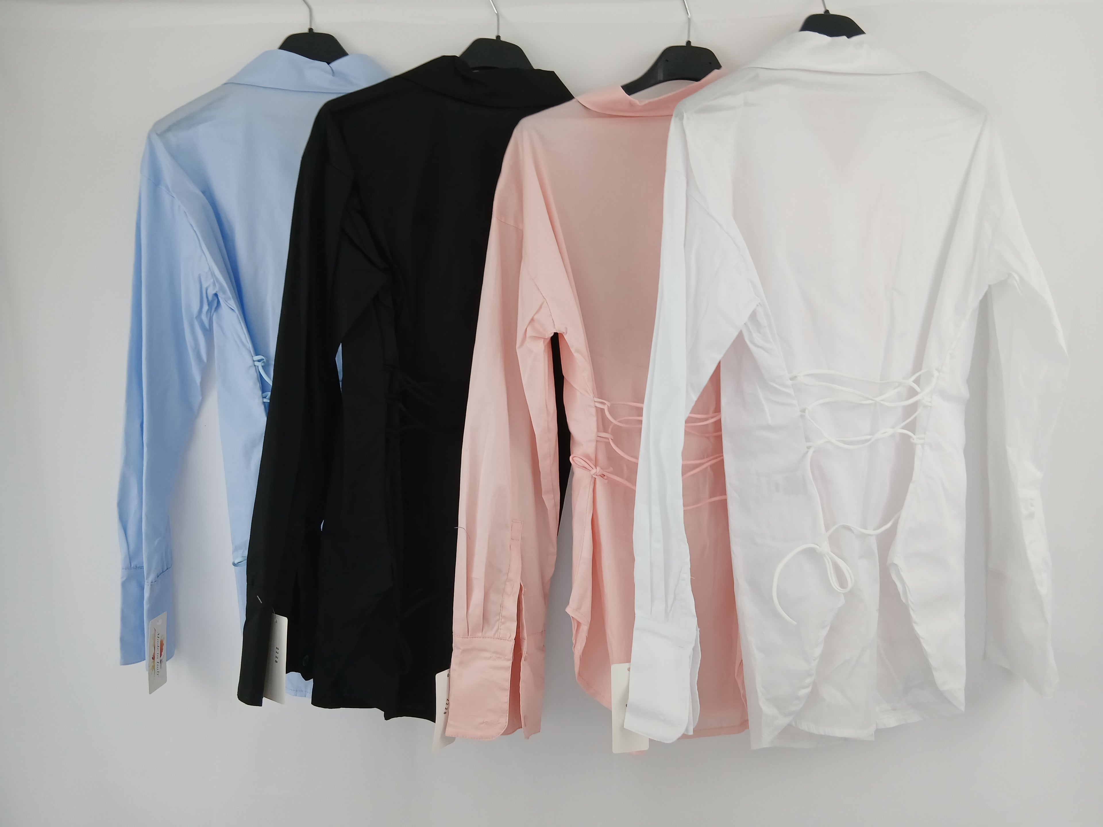 Camicia Casual con Elastici Slim Schiena