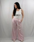 Pantalone Palazzo con Bottone Laterale