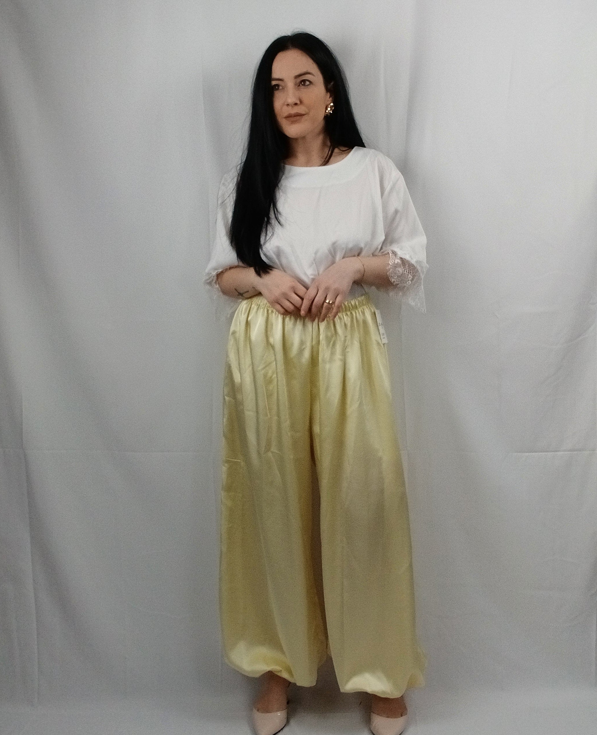 Pantalone Curvy con Elastico alle Caviglie