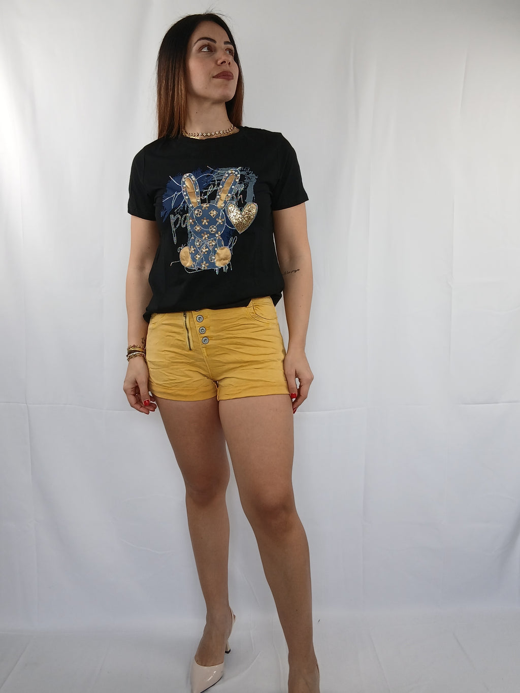 Jeans corto color