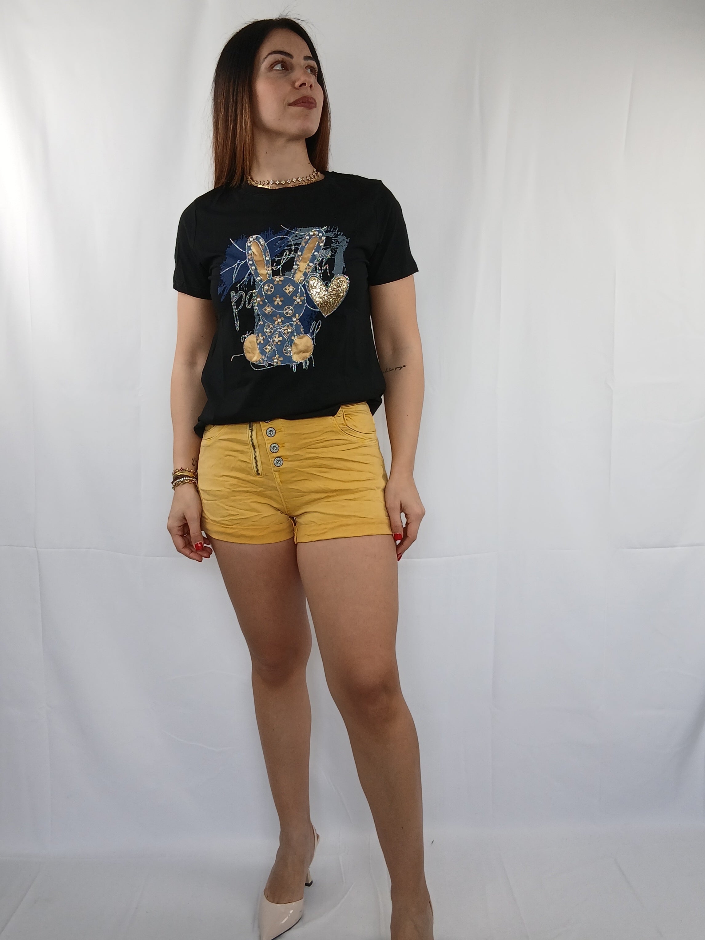 Jeans corto color