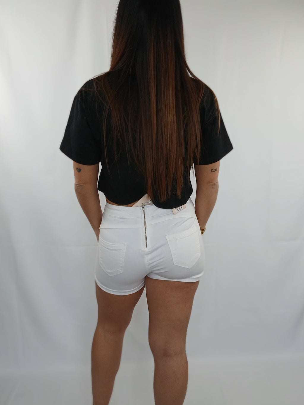 Pantaloncino cerniera posteriore