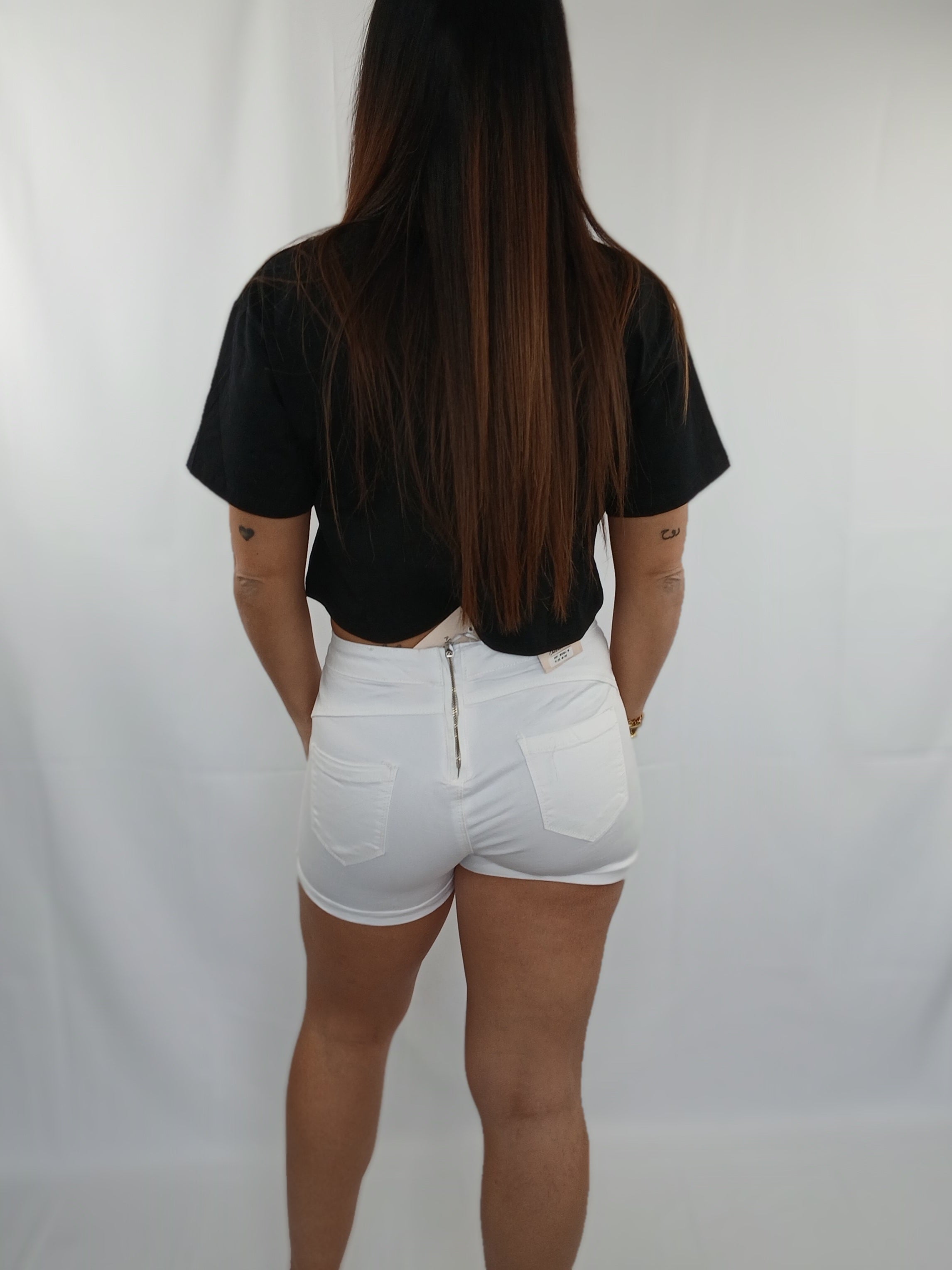 Pantaloncino cerniera posteriore