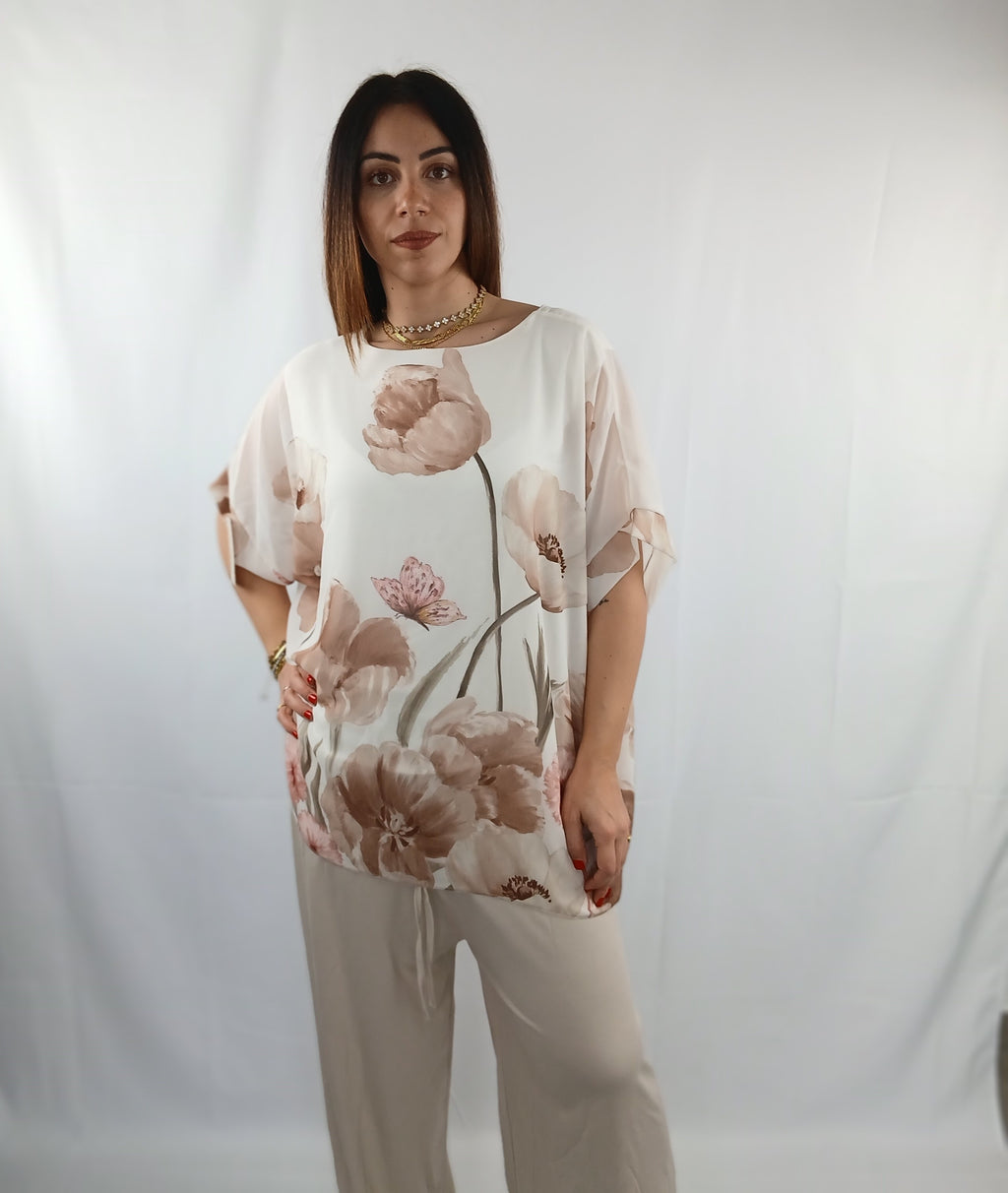 Maglia Curvy con Fantasia