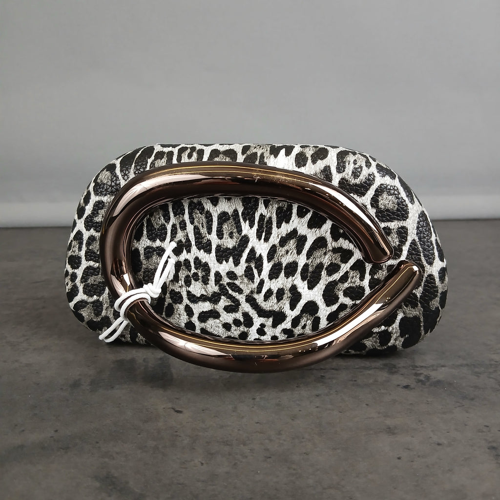 Pochette animalier con manico bracciale