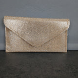 Pochette glitterata e tracolla removibile