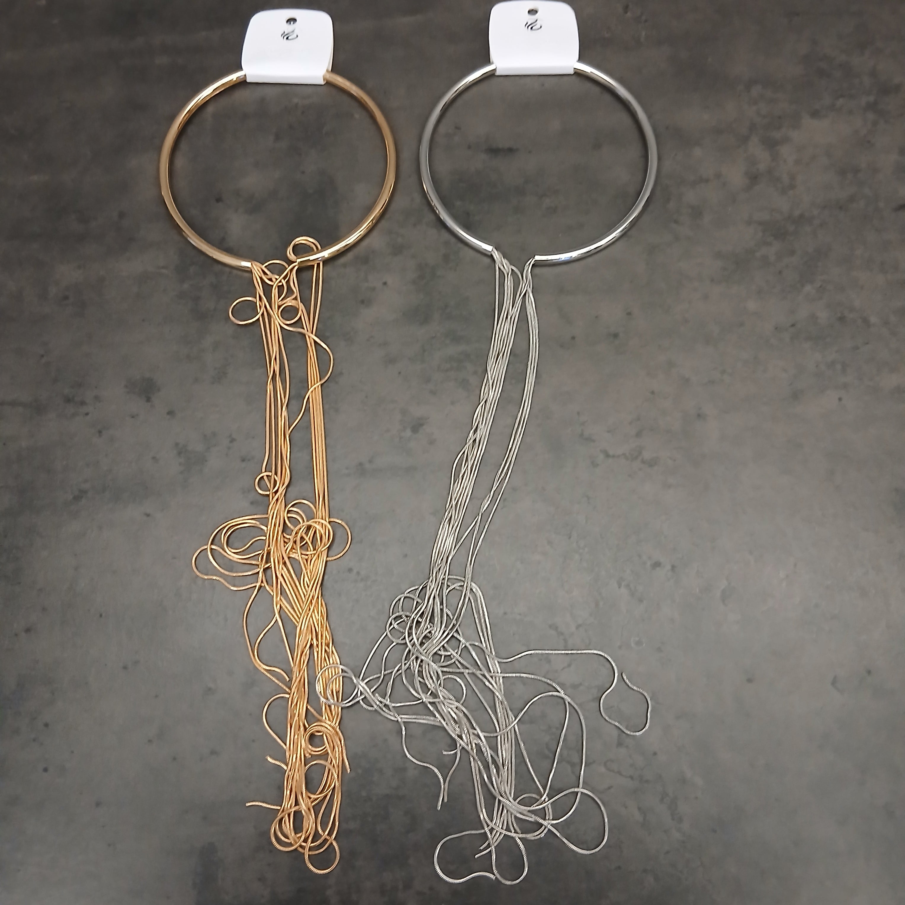 Collana Cleopatra con Cerchio Rigido e Pendenti