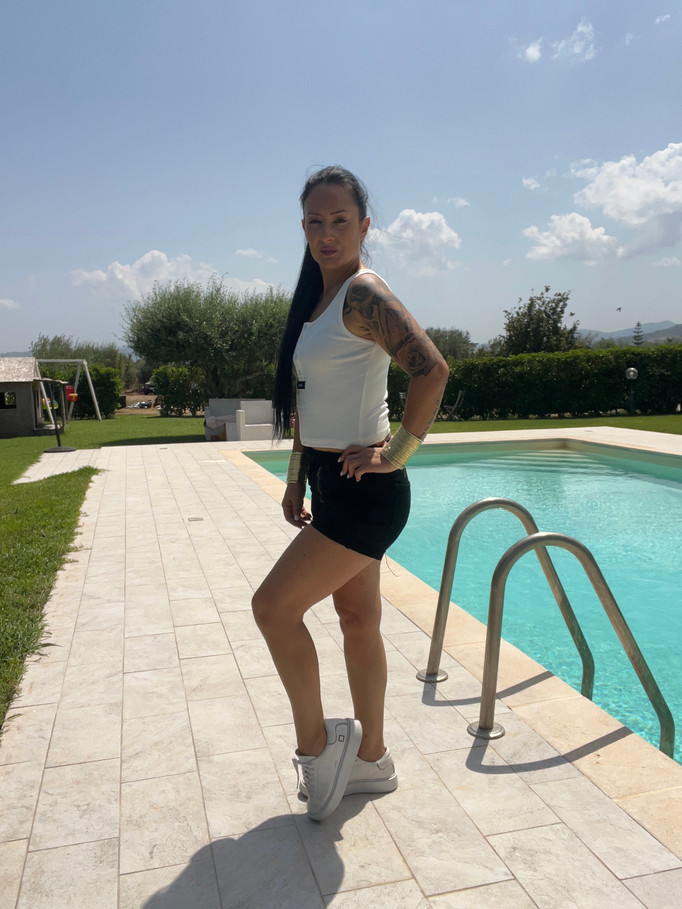 Jeans corto color