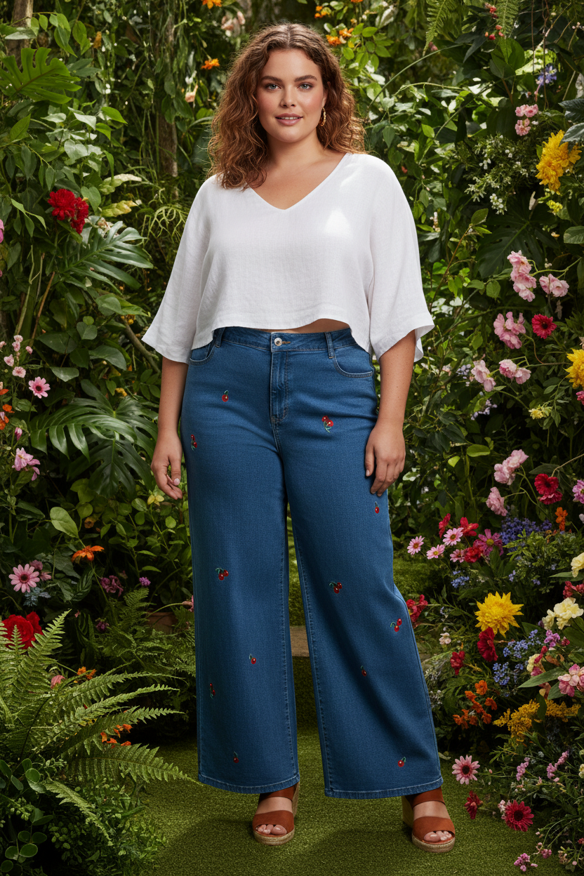 Jeans motivo curvy