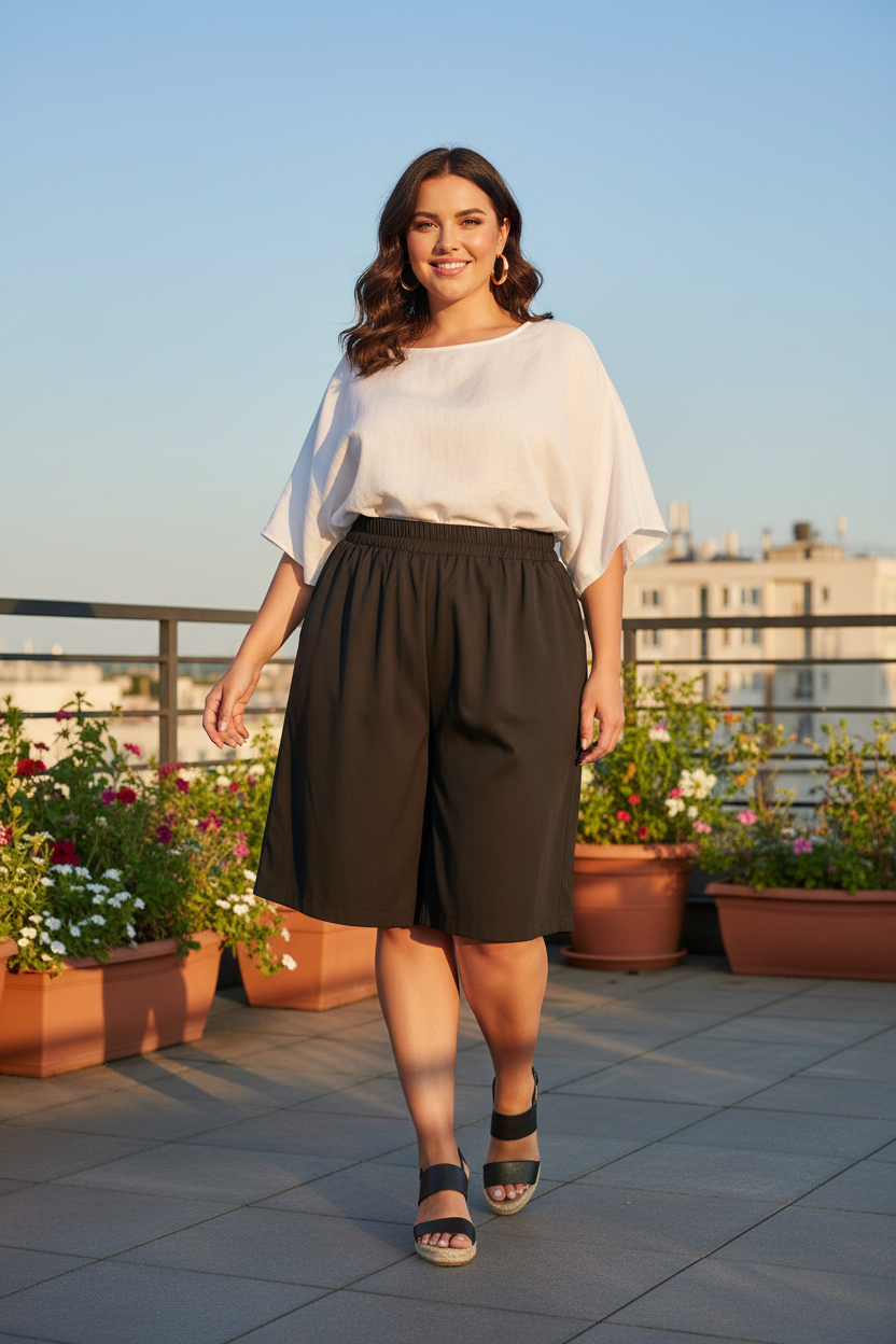 Pantaloncino casual curvy