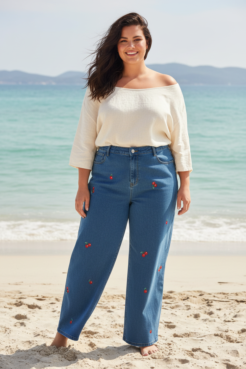 Jeans motivo curvy
