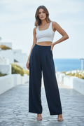 Pantalone navy tono freddo
