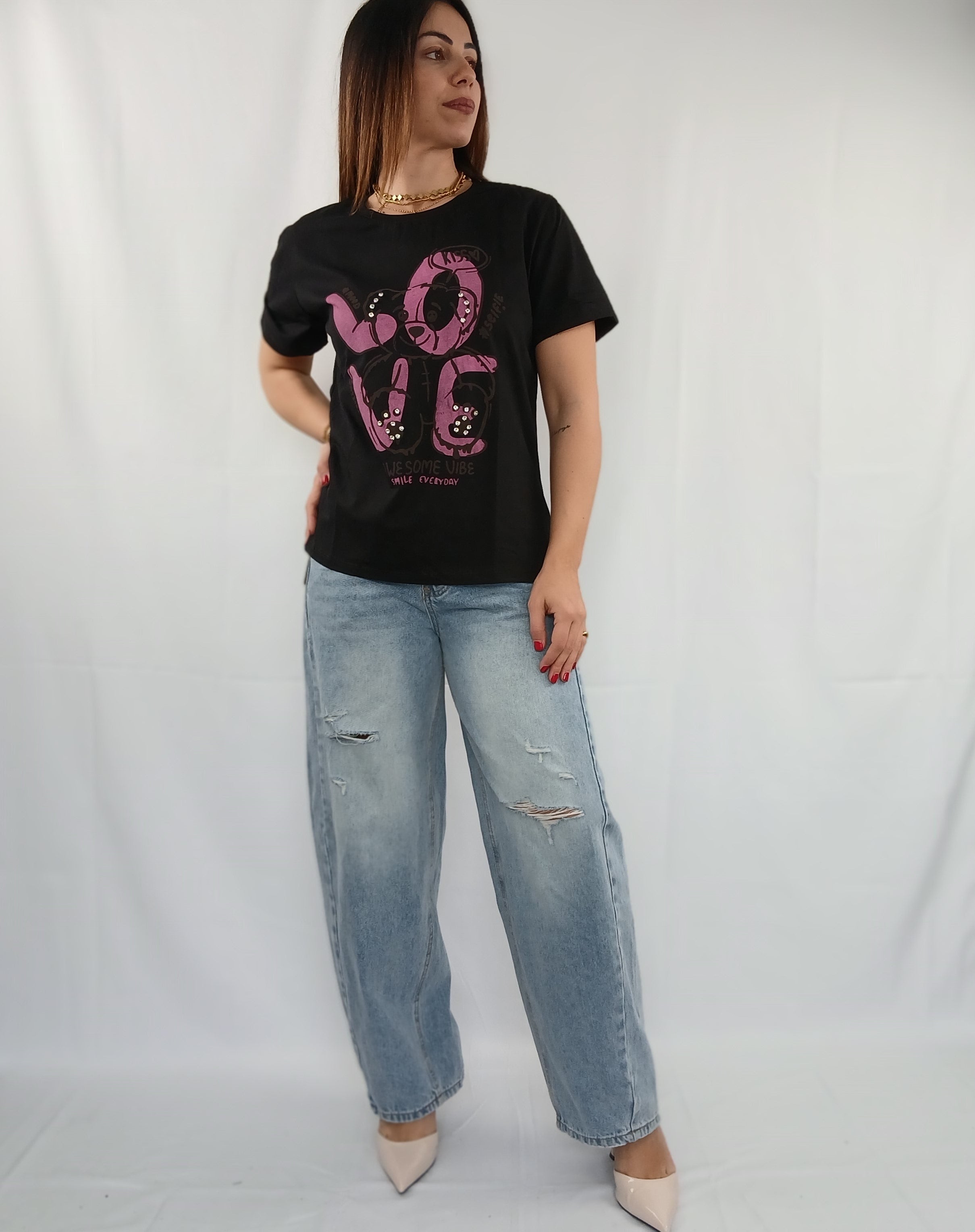 Jeans Ballon con cintura